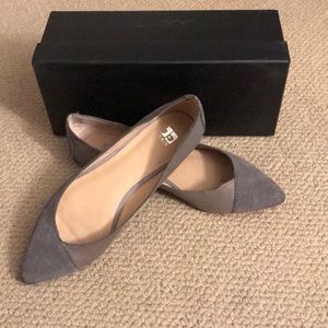 Grey flats. Worn once.